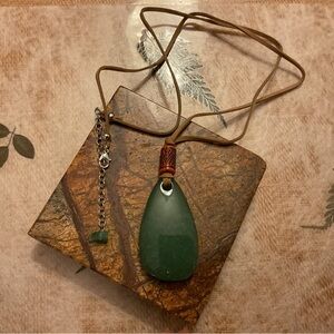 Green Aventurine pendant necklace